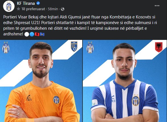Tirana ndan lajmin e bukur, dy bardheblutë ftohen nga Shqipëria dhe Kosova